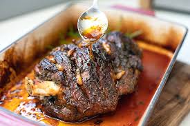 slow cooked lamb shoulder with rosemary