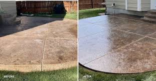 How To Re Faded Stamped Concrete