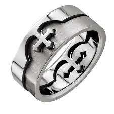 cross puzzle ring 316l surgical grade