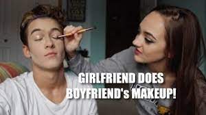 friend does boyfriend s makeup