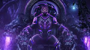 hd black panther purple wallpapers peakpx