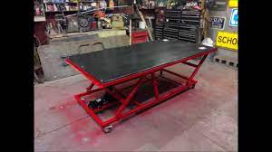 how to fabricate a hydraulic lift table