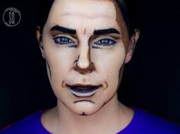 cartoon man makeup tutorial