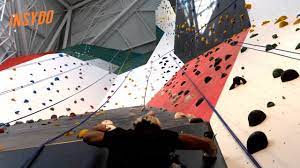 An activity in which people climb up and over rocks at fairly low heights without using ropes…. The World S Tallest Indoor Climbing Wall At Clymb Abu Dhabi Youtube