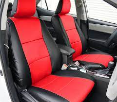 Amazon's choice for car seat covers toyota corolla 2014. Toyota Corolla Le 2014 2019 Black Red S Leather Custom Fit Front Seat Covers Ebay