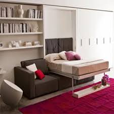 Wooden Off White Modern Wall Bed For Hotel