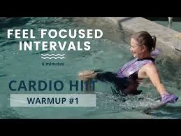 water aerobics workout feel focused