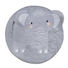 kids nursery rug elephant shaped play