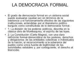 democracia social formal y