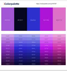 Which color to go with violet? 79 Violet Color Palettes Ideas In 2021 Violet Color Palette Color Color Shades