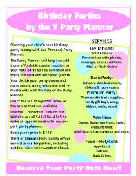 Birthday Planner 4 Examples Format