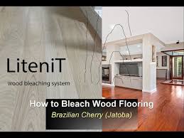 bleach wood flooring with litenit