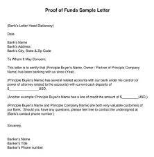 Bank account confirmation letter sample poa : Funds Verification Letter Pof Templates Examples