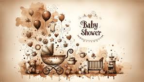 charming baby shower theme hd wallpaper