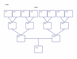 Family Tree 4 Generations Chart Templates