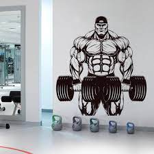 Gym Wall Decal Custom Fitness Decor