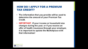 How Do I Apply For A Premium Tax Credit