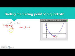 Turning Point Of A Quadratic Graph