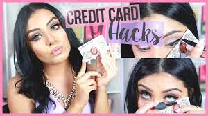 5 makeup hacks using a credit card