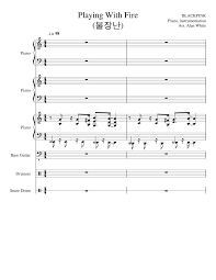 2,049 likes · 1 talking about this. Playing With Fire ë¶ˆìž¥ë‚œ Sheet Music For Piano Drum Group Snare Drum Bass Mixed Ensemble Musescore Com