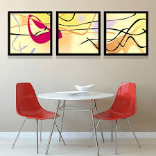 Abstract Line Framed Art Painting Sets