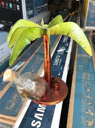 Palm Tree Liquor And Shot Glass Holder