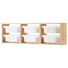 Trofast Wall Storage With 6 Boxes