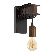 Black Industrial Pipe Wall Light