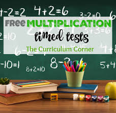 multiplication timed tests the