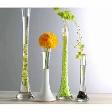 Clear Glass Plain Flower Vases Shape