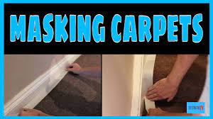 how to mask up carpets masking up