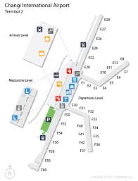 Sin Changi International Airport Terminal Map Airports