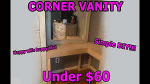 how i made this diy corner vanity for
