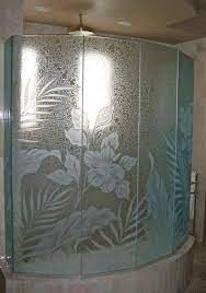 frosted glass design shower enclosure