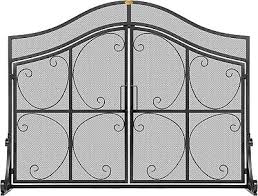 Fireplace Screen With Doors Wrought