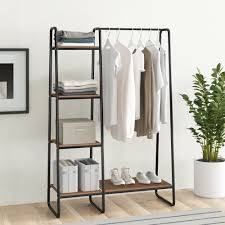 Open wardrobe wardrobe rack clothes storage bedroom inspiration porches sweet home bedrooms decor ideas. Clothes Racks Garment Wardrobes Wayfair