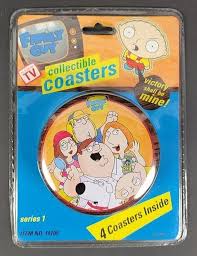 family guy coaster set in tin series 1