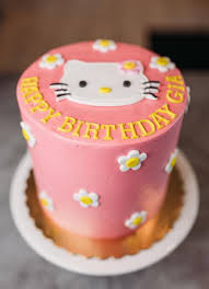 pink o kitty daisy cake hapa