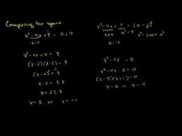 Solving Quadratic Equations Completing