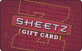 Fuel station—45,000 service locations, too. Gift Card Logo Sheetz United States Of America Single Design Col Us Sheetz 001