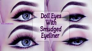 doll eyes with smudge eyeliner how to