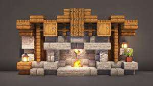 8 Cozy Minecraft Fireplace Design Ideas