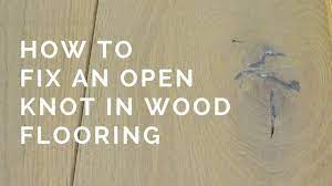 diy hardwood floor knot repair