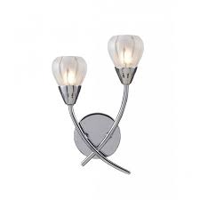 Wall Light With Tulip Glass Shades