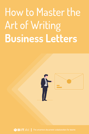 business letters definition types