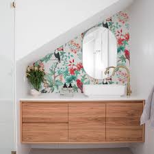 bathroom wallpaper how to install it