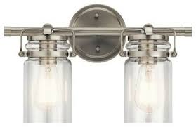 Kichler Lighting 45688ni Brinley Bathroom Light Brushed Nickel For Sale Online Ebay