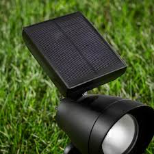 Black Led Outdoor Solar Spotlight