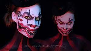 double face clown makeup tutorial