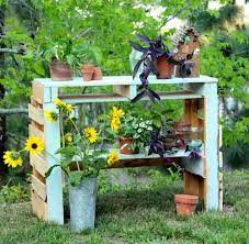 Make A Two Pallet Potting Bench A